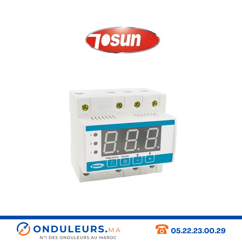 Relais surtensions min max TSN 3P+N 63A Casablanca Maroc