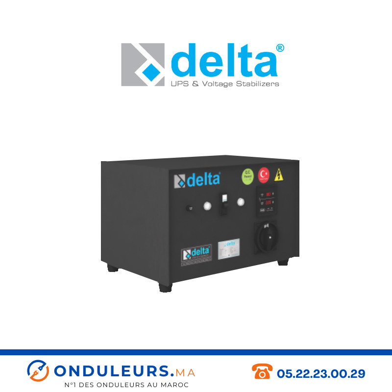 Stabilisateur de tension DELTA servo monophasé 10KVA Casablanca Maroc