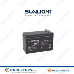 Batterie SUNLIGHT 12V 7AH SPA étanche VRLA AGM Casablanca Maroc