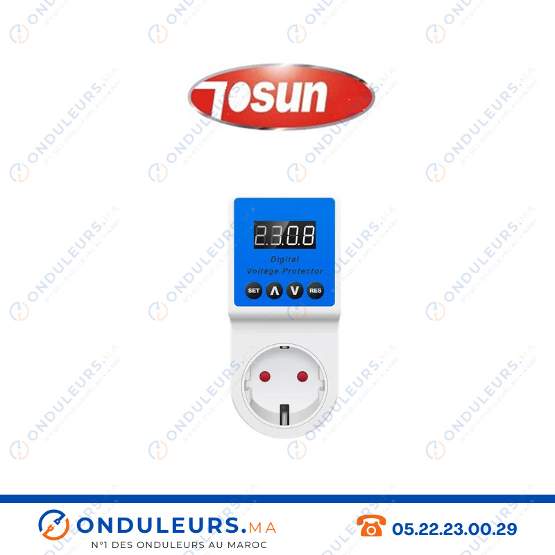 Prise protégée surtensions Tosun 1 prise ts-vpd2000 Casablanca Maroc